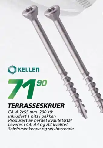 Coop Byggmix TERRASSESKRUER tilbud