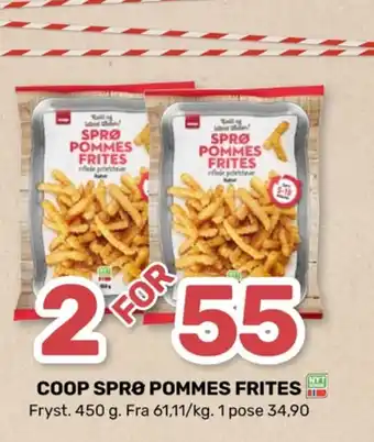 Matkroken Coop pommes frites tilbud