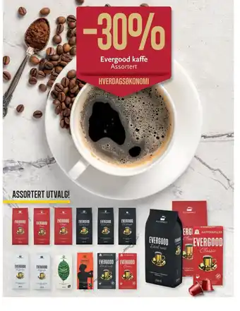 CC Mat Evergood kaffe Assortert tilbud