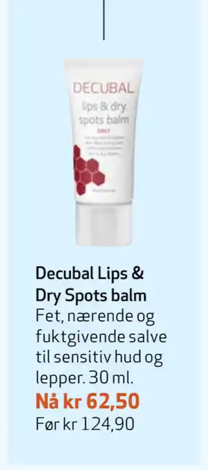 Apotek 1 Decubal Lips & Dry Spots balm tilbud