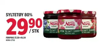 Jacobs SYLTETØY 80% tilbud