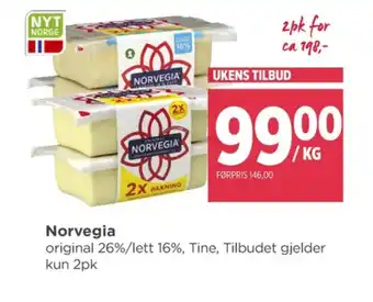 Meny Norvegia skæreost original tilbud