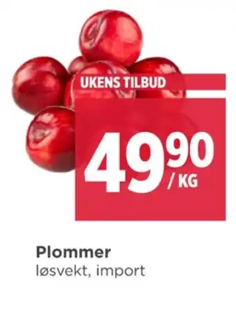 Meny Ukjent plommer tilbud