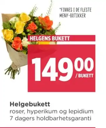 Meny Ukjent bukett tilbud