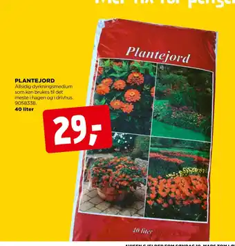 jem & fix PLANTEJORD tilbud