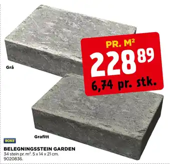 jem & fix BELEGNINGSSTEIN GARDEN tilbud