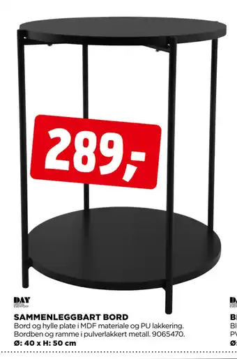 jem & fix SAMMENLEGGBART BORD tilbud