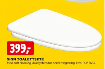 jem & fix SIGN TOALETTSETE tilbud