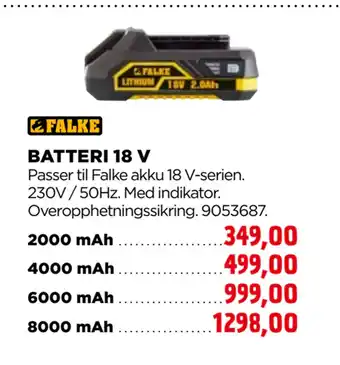jem & fix BATTERI 18 V tilbud