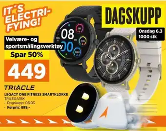 POWER LEGACY ONE FITNESS SMARTKLOKKE tilbud