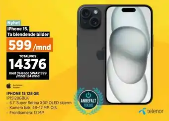 POWER IPHONE 15 128 GB tilbud