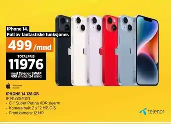 POWER IPHONE 14 128 GB tilbud