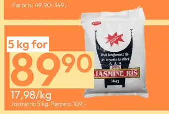 Gigaboks Jasminris 5 kg tilbud