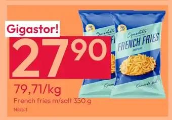 Gigaboks French fries m/salt 350 g tilbud