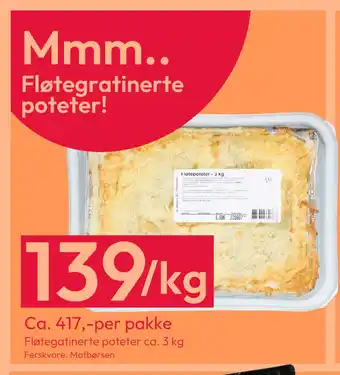 Gigaboks Fløtegatinerte poteter ca. 3 kg tilbud