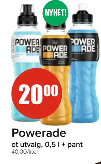 Spar Powerade tilbud