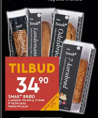 Coop Mega SMAK* BRØD tilbud