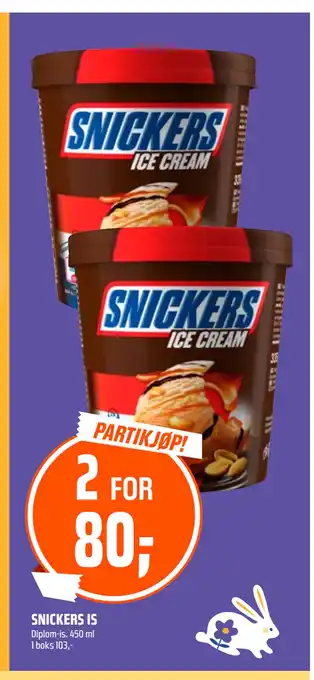 Coop Obs SNICKERS IS tilbud