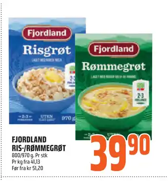 Coop Obs FJORDLAND RIS-/RØMMEGRØT tilbud