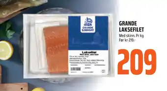 Coop Obs GRANDE LAKSEFILET tilbud