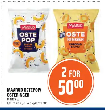 Coop Obs MAARUD OSTEPOP/ OSTERINGER tilbud