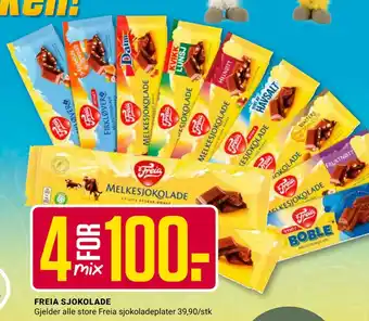 Europris FREIA SJOKOLADE tilbud