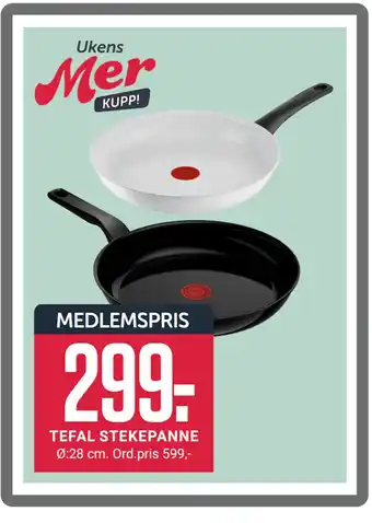 Europris TEFAL STEKEPANNE tilbud