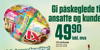 Europris Fylt påskeegg tilbud