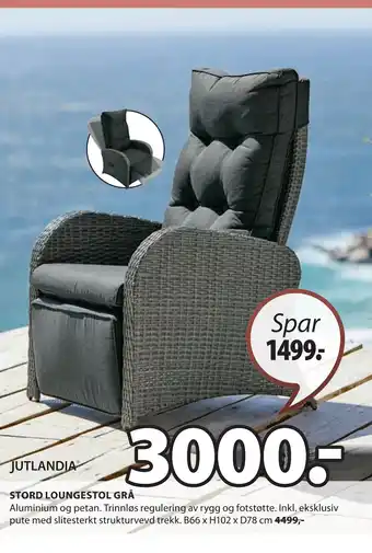 STORD LOUNGESTOL GRÅ