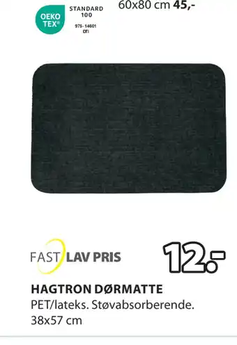 JYSK HAGTRON DØRMATTE tilbud