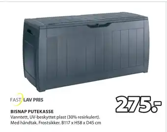 JYSK BISNAP PUTEKASSE tilbud