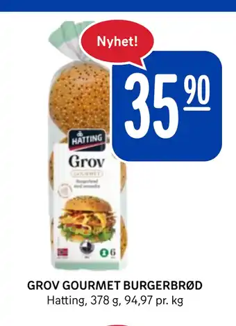 Rema 1000 GROV GOURMET BURGERBRØD tilbud