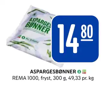 Rema 1000 ASPARGESBØNNER tilbud