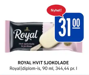Rema 1000 ROYAL HVIT SJOKOLADE tilbud