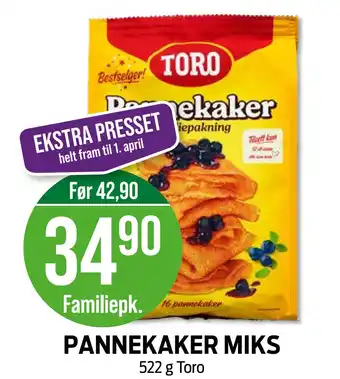 Kiwi PANNEKAKER MIKS tilbud