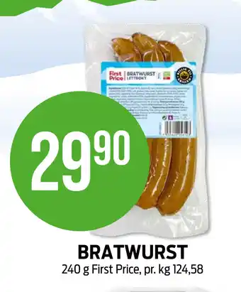Kiwi BRATWURST tilbud