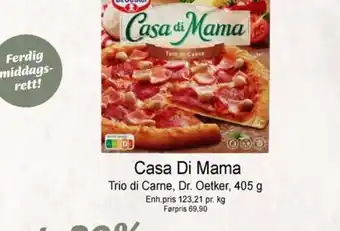 Joker Casa di mama pizza trio di carne tilbud