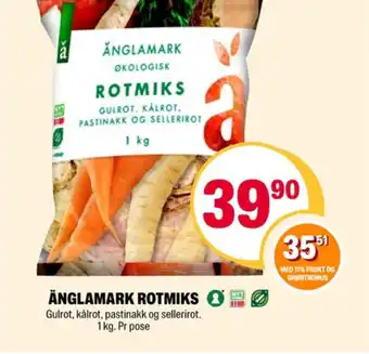 Coop Extra Änglamark rotgrønnsaker tilbud