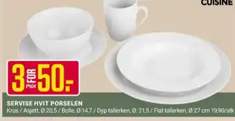 Europris Cuisine servise tilbud