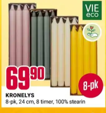 Europris Vie home kronelys tilbud