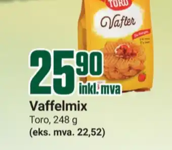 Europris Toro vaffelmix tilbud