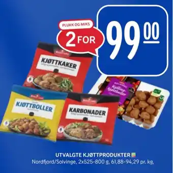 Rema 1000 Nordfjord kjøttkaker tilbud