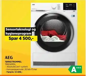 POWER AEG TØRKETROMMEL TR824P85L tilbud