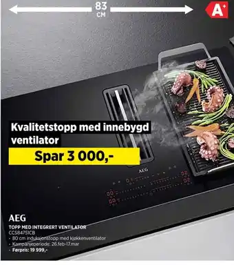 POWER AEG TOPP MED INTEGRERT VENTILATOR tilbud