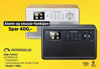 POWER DAB+ RADIO ACORNETLW tilbud