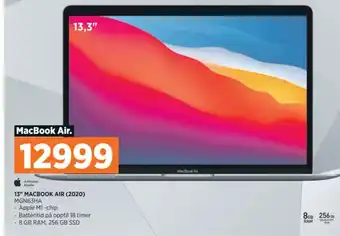 POWER 13" MACBOOK AIR (2020) MGN63HA tilbud