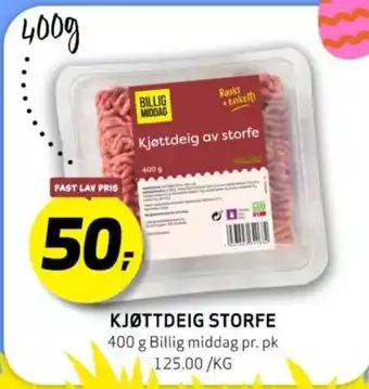 Bunnpris KJØTTDEIG STORFE tilbud