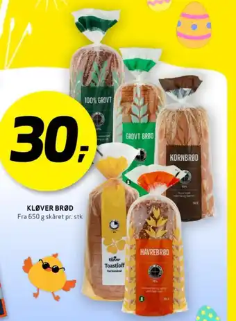Bunnpris KLØVER BRØD tilbud