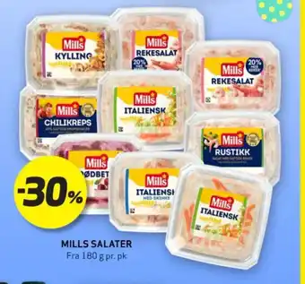 Bunnpris MILLS SALATER tilbud
