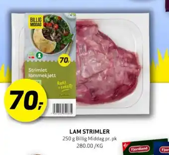 Bunnpris LAM STRIMLER tilbud